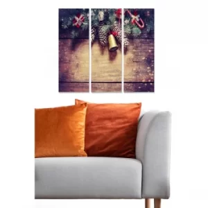 Image of MDF231201025 Multicolor Decorative MDF Painting (3 Pieces)