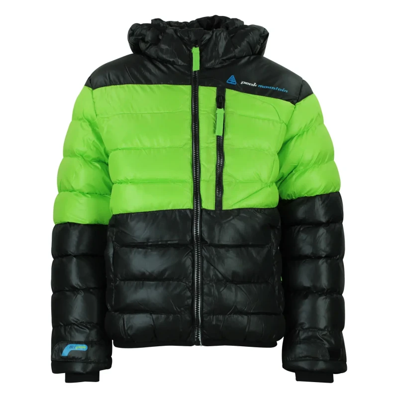 Image of Peak Mountain Children's ski jacket Peak Mountain Ecaptin Noir Male 3 ans ECAPTIN/3-8/YA/A/NOIR-VERT