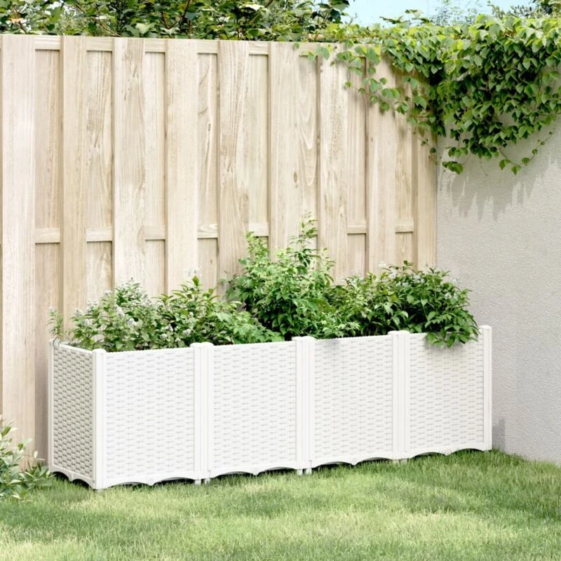 Image of VIDAXL Garden Planter White 160x40x53cm pp Vidaxl 8721012410664
