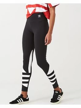 Image of adidas Originals Large Logo Tight - Black, Size 8, Women