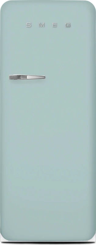 Image of Smeg 50s Style Retro Right Hand Hinge FAB28RDSA6 153cm Small Fridge with Ice Box - Sea Salt Green - C Rated, Sea Salt Green