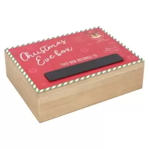 Image of Wooden Red Reindeer Christmas Eve Box