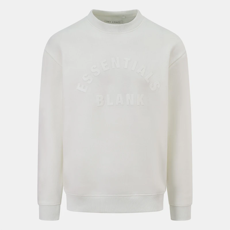 Image of Blank Essentials Arch Sweatshirt Off -White male Large