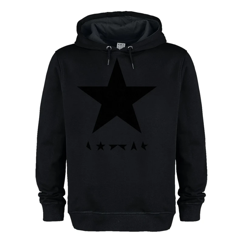 Image of Amplified Amplified Men Black Star David Bowie Hoodie Size: X-Small Black XS Male 5063652560839