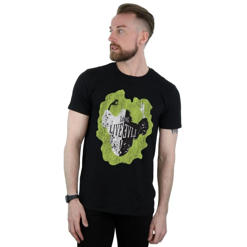 Image of Disney Men The Descendants Cruella Long Live T-Shirt in Black Size: Small Black S Male 5057972015063