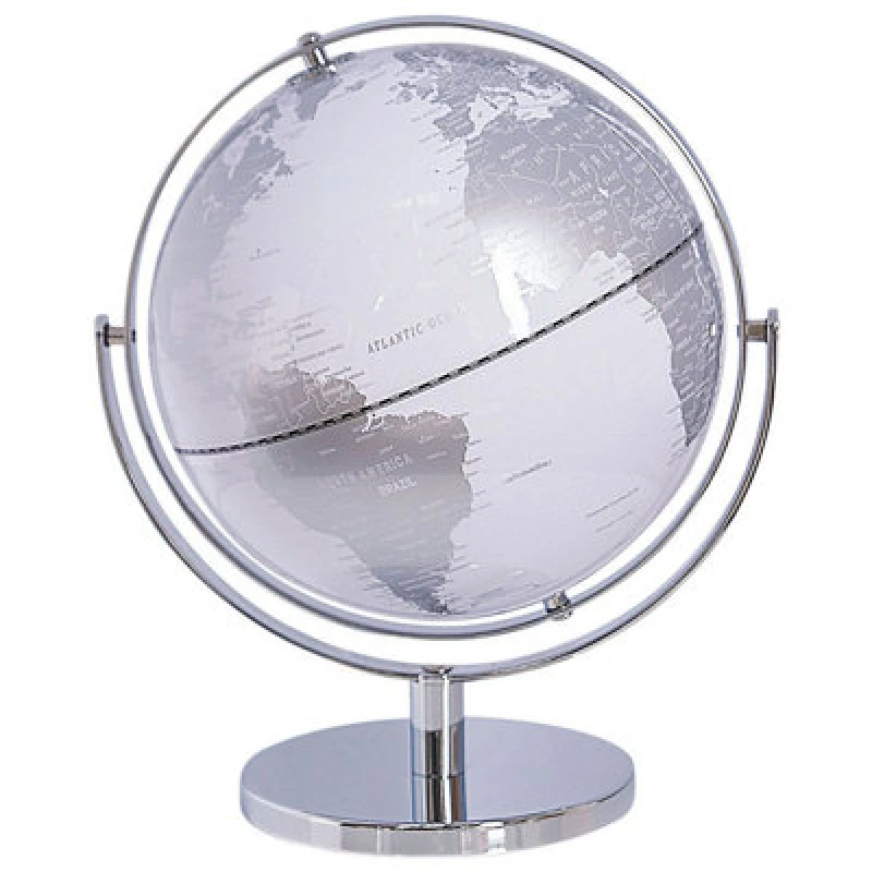 Image of Beliani Globe Drake Silver 33 Cm