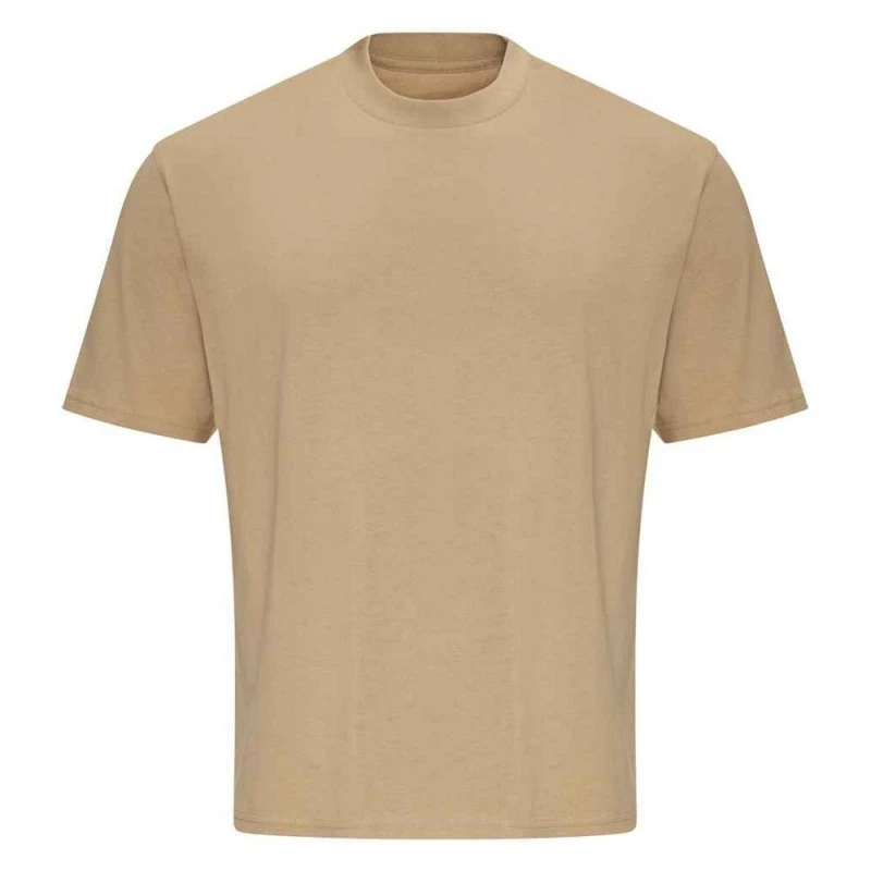 Image of AWDis AWDis Men 100 Oversized T-Shirt in Light Brown Size: Small Light Brown S Male 5063527903273