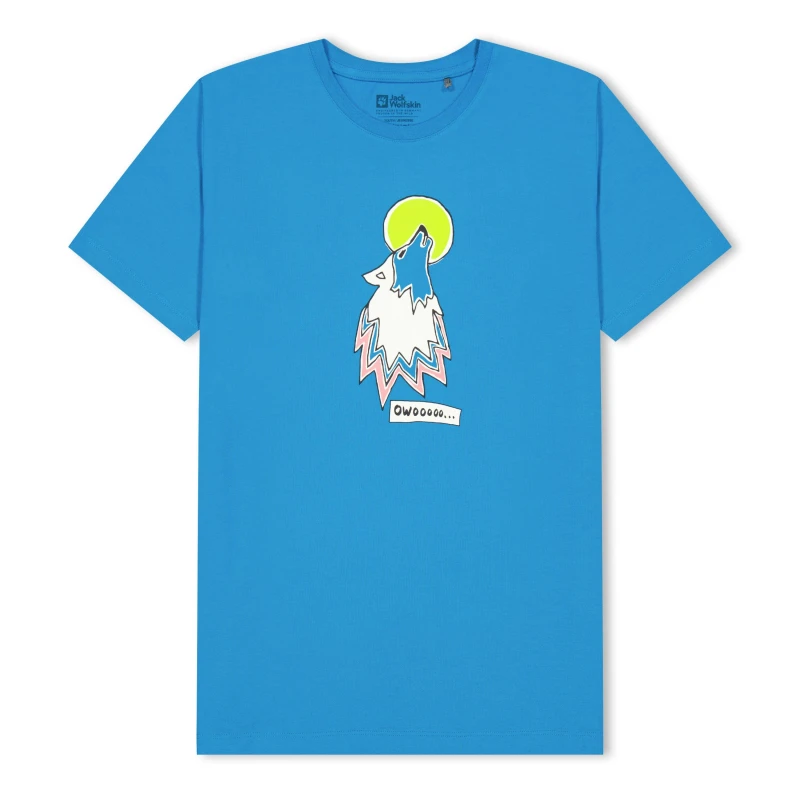 Image of Jack Wolfskin Wolf T-Shirt Juniors - Blue Blue 5 - 6 Years