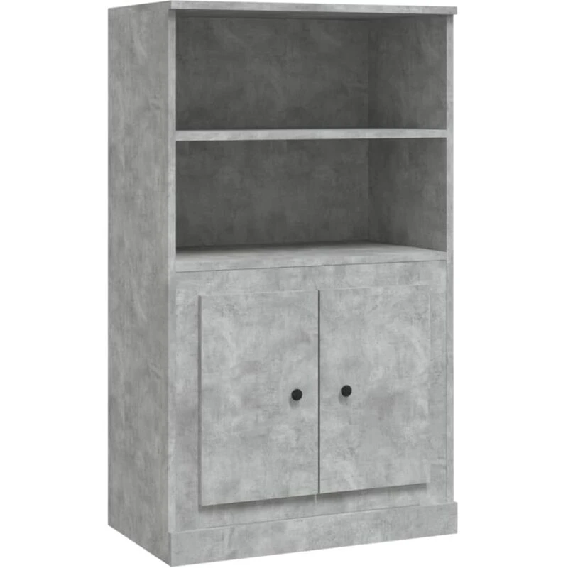 Image of VIDAXL Highboard Concrete Grey 60x35.5x103.5cm Engineered Wood Vidaxl 8720845792060