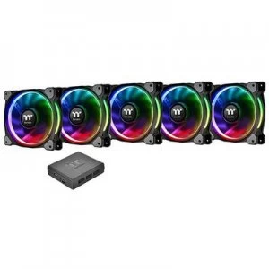 Image of PC fan Thermaltake 5 pc(s) RIING PLUS 14 LED RGB (W x H x D) 140 x 140 x 25 mm