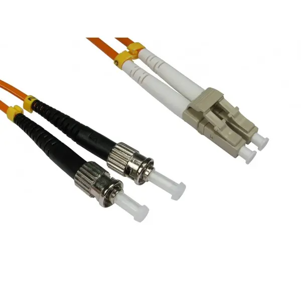 Image of Cables Direct 5m OM2 Fibre Optic Cable, LC - ST (Multi-Mode)