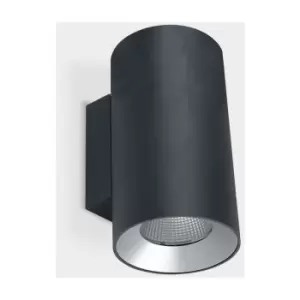 Image of LEDS C4 Cosmos Wall Fixture o168 Double Emission Outdoor LED Up Down Light Large Urban Grey IP55 IK 4000K