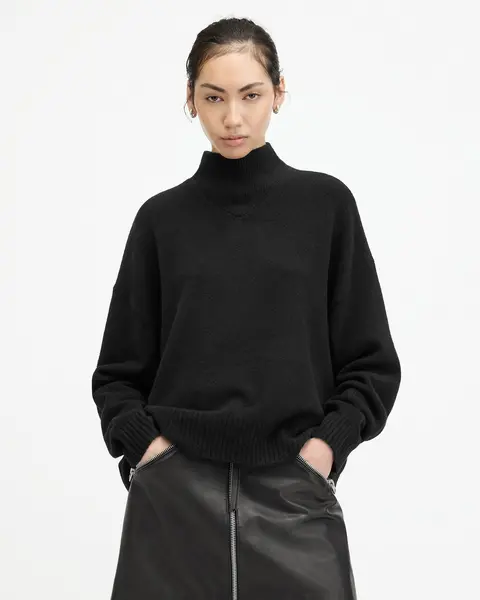 Image of AllSaints Asha Soft Fluffy Jumper