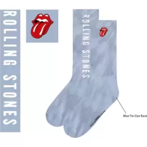 Image of The Rolling Stones - Vertical Tongue Unisex UK Size 7 - 11 Ankle Socks - Blue