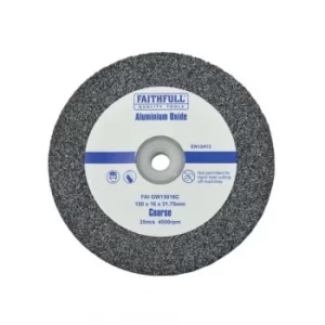 Image of General Purpose Grinding Wheel 150 X 16MM Coarse Alox