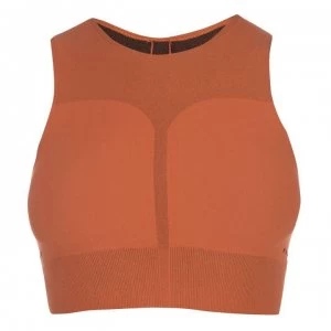 Image of adidas Warp Knit Crop Top Ladies - Orange