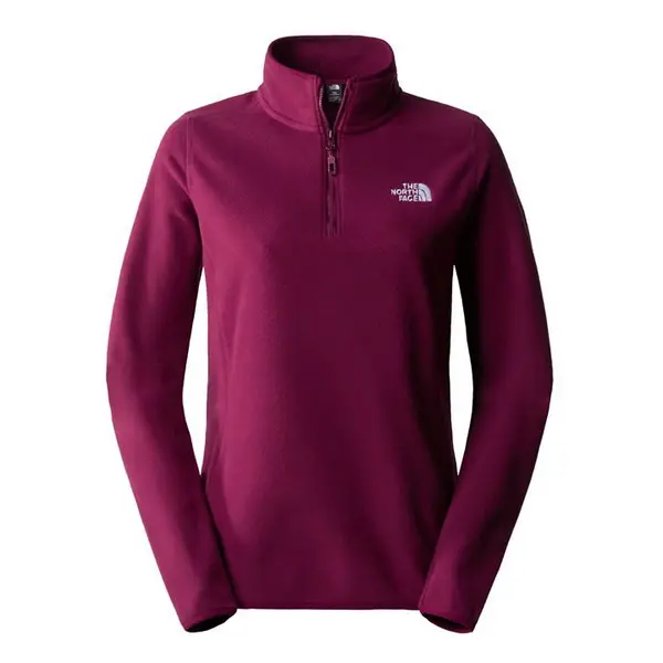 Image of The North Face Womens 100 Glacier quarter Zip Fleece - Purple 8