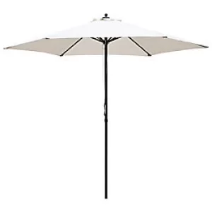 Image of Outsunny Sun Umbrella 84D-067CW Steel, Polyester Cream White