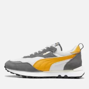 Image of Puma Mens Rider FV Retro Rewind Trainers - Cool Dark Grey/Amber - UK 8