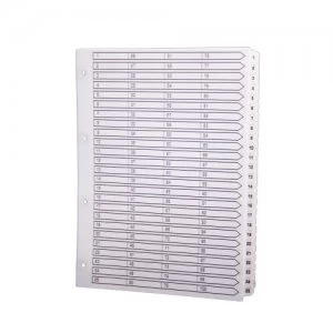 Image of Exacompta A4 Index 160gsm 1-100 White