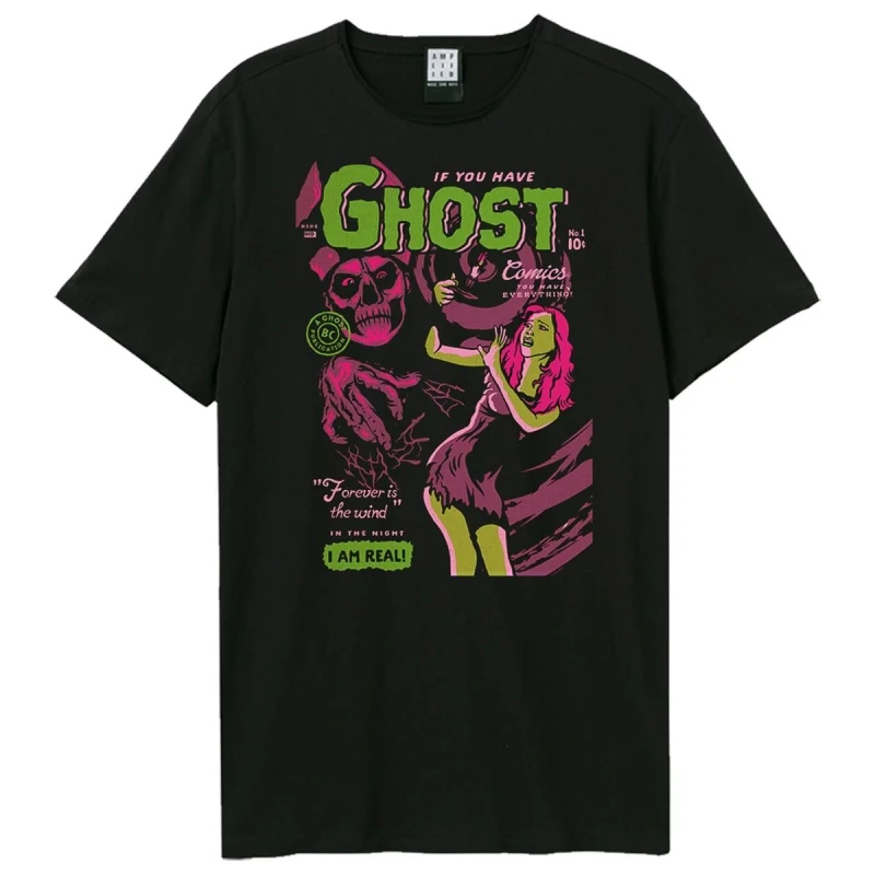 Image of Amplified Amplified Men Forever Is The Wind Ghost T-Shirt in Black Size: X-Small Black XS Male 5063852067015