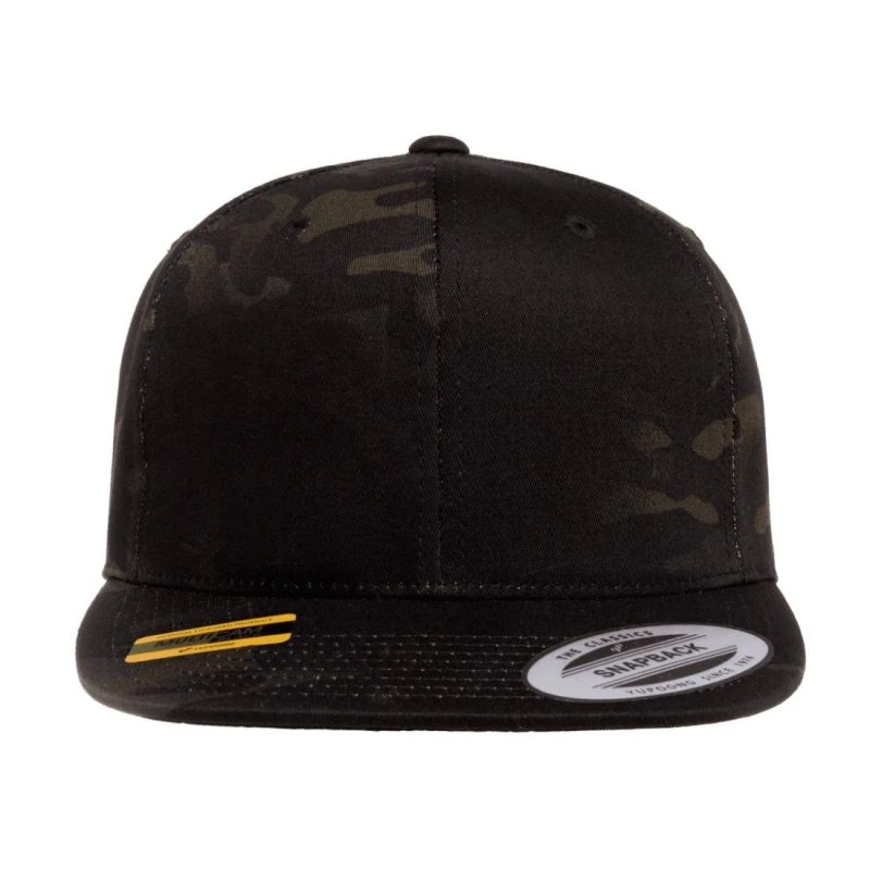Image of Flexfit by Yupoong Mens Classic Snapback Multicam Cap in Navy Navy Male One Size