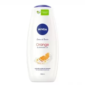 Image of Nivea Caring Shower Cream Orange & Avocardo Oil