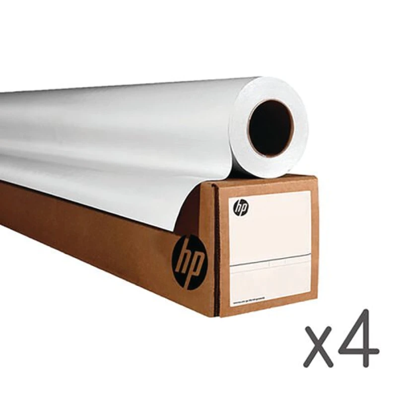 Image of HP Universal Bond Inkjet Plotter Paper 610mmx45.7m 80gsm White (Pack of 4) A6DE8A A6DE8A