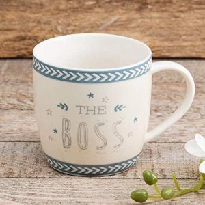 Image of Love Life Stoneware Mug - The Boss