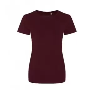 Image of Ecologie Womens/Ladies Organic Cascades T-Shirt (S) (Burgundy)