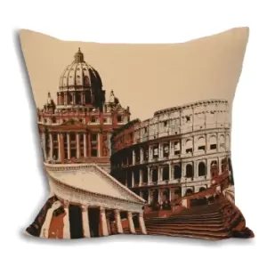 Image of Riva Home City Rome Cushion Cover (45x45cm) (Cream)