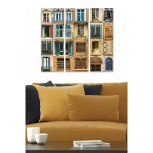 Image of MDF2840152 Multicolor Decorative MDF Painting (3 Pieces)