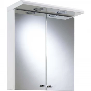 Image of Croydex Shire Illuminated Bathroom Cabinet - White