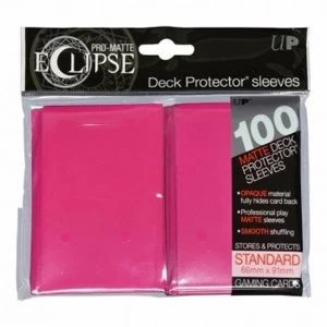 Image of Ultra Pro PRO Matte Eclipse Hot Pink Standard 100 Sleeves 6 Packs