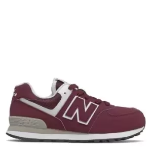 Image of New Balance New 574 Trainers - Red