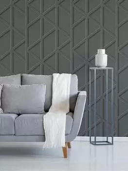 Image of Fresco Panel Trellis Wallpaper