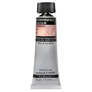 Image of Daler Rowney Shimmering Colours Red Tube 75ml