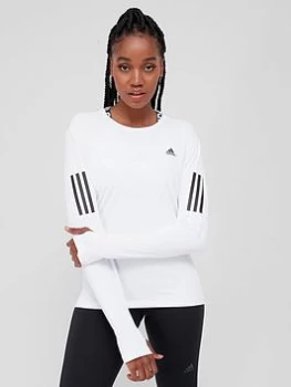 Image of adidas Running Womens Long Sleeve T-Shirt - White Size XS Women