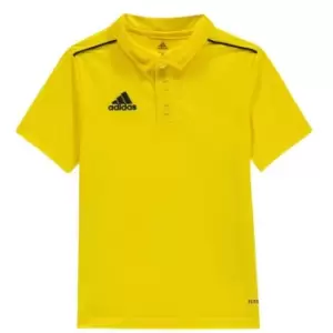 Image of adidas Core 18 Polo Junior Boys - Yellow