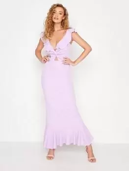 Image of Long Tall Sally Lilac Cut Out Detail Midi Dress, Purple, Size 16, Women