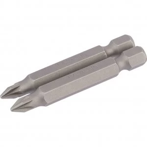 Image of Draper Pozi Screwdriver Bit PZ1 50mm Pack of 2