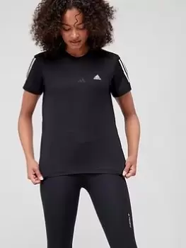 Image of adidas Own The Run Cooler Tee - Black, Size XS, Women