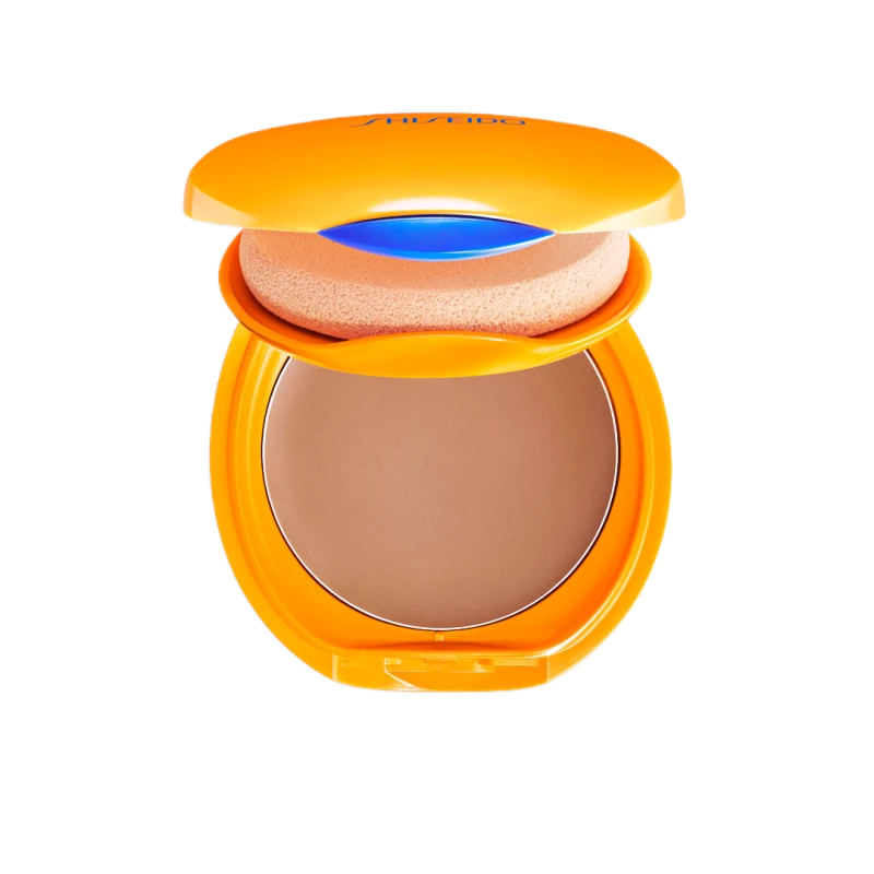 Image of Shiseido Expert Sun Protector Tanning Compact Foundation SPF10 tinted primer refillable shade Bronze 12 g