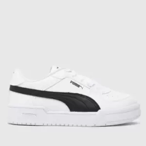 Image of PUMA White & Black Ca Pro Classic Junior Trainers