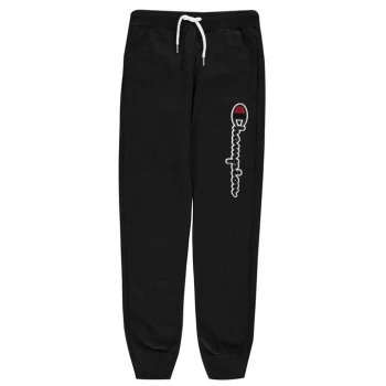 Image of Champion Logo Fleece Jogging Bottoms - Black