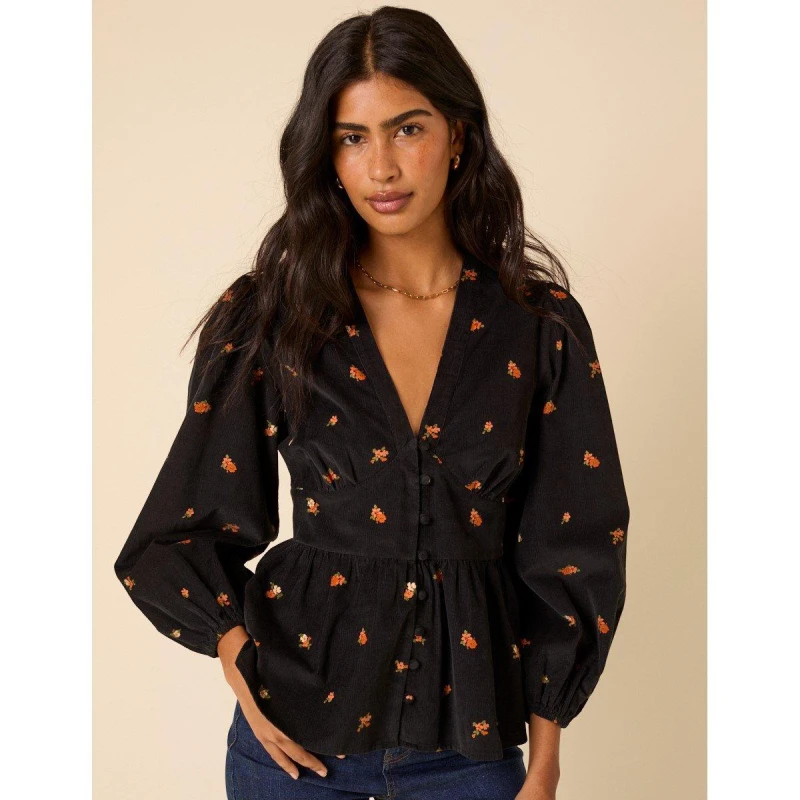 Image of Nobodys Child Long Sleeve Starlight Top Brown female 8 (XS)