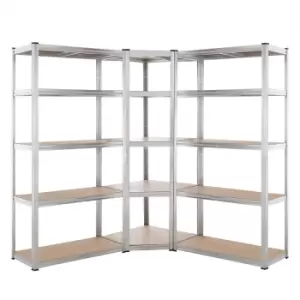 Image of Heavy Duty Corner Shelf 3Pcs Set Galvanized 875kg each