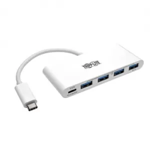 Image of Tripp Lite 4 Port USB C Hub With Power Delivery USB C To 4x USB A