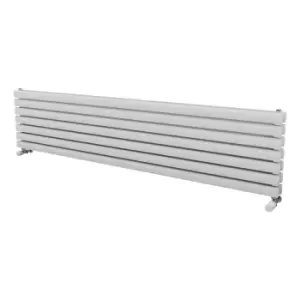 Image of Ximax Champion Duplex Satin White Horizontal Designer Radiator, (W)1800mm X (H)410mm