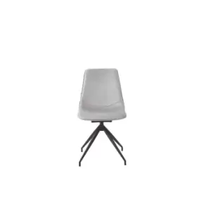 Image of Out & Out Original Out & Out Piper Swivel Chair - Grey Velvet
